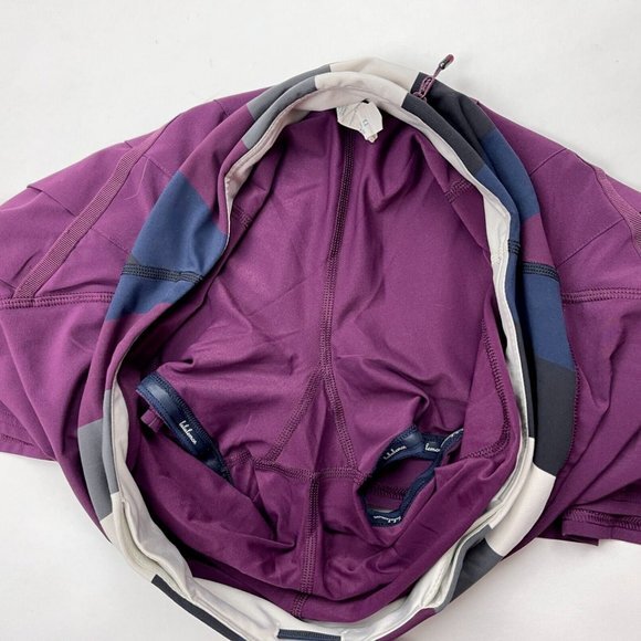 Lululemon Run Pace Setter Skirt Plum Women 10 Lined Pocket‎ Luxtreme Swift - Picture 8 of 15